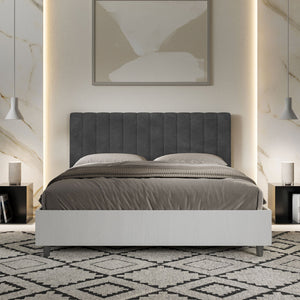 Letto Matrimoniale 160x190 cm Senza Rete Kaia Grigio