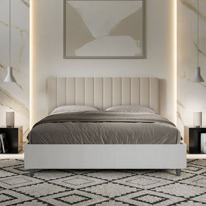 Letto Matrimoniale 160x190 cm Senza Rete Kaia Tortora