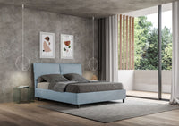 Letto Matrimoniale 160x190 cm Senza Rete Mados Azzurro