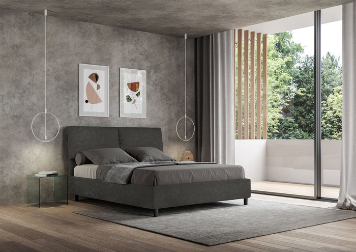 Letto Matrimoniale 160x210 cm Senza Rete Mados Grigio