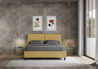 Letto Matrimoniale 160x210 cm con Rete Mados Ocra