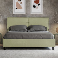 Letto Matrimoniale 160x210 cm con Rete e Contenitore Mados Tè verde