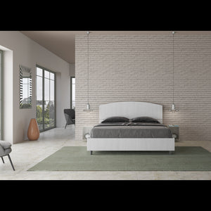 Letto Matrimoniale 160x190 cm Dora - Contenitore,Bianco Frassino