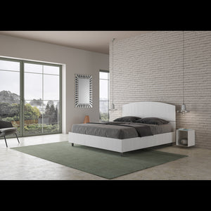 Letto Matrimoniale 160x190 cm Dora - Contenitore,Bianco Frassino