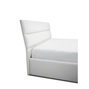 Letto matrimoniale contenitore Ios ecopelle colore bianco