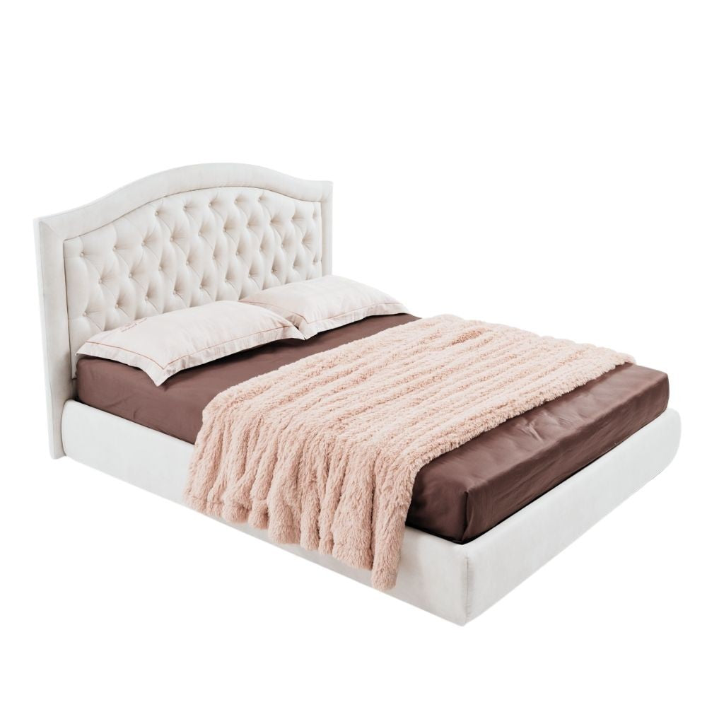 Letto matrimoniale contenitore Flatia colore bianco