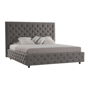 Letto matrimoniale contenitore Sondrio colore grigio