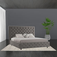 Letto matrimoniale contenitore Sondrio colore grigio