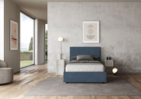 Letto 1 Piazza e Mezzo 120x190 cm con Rete Mika Blu