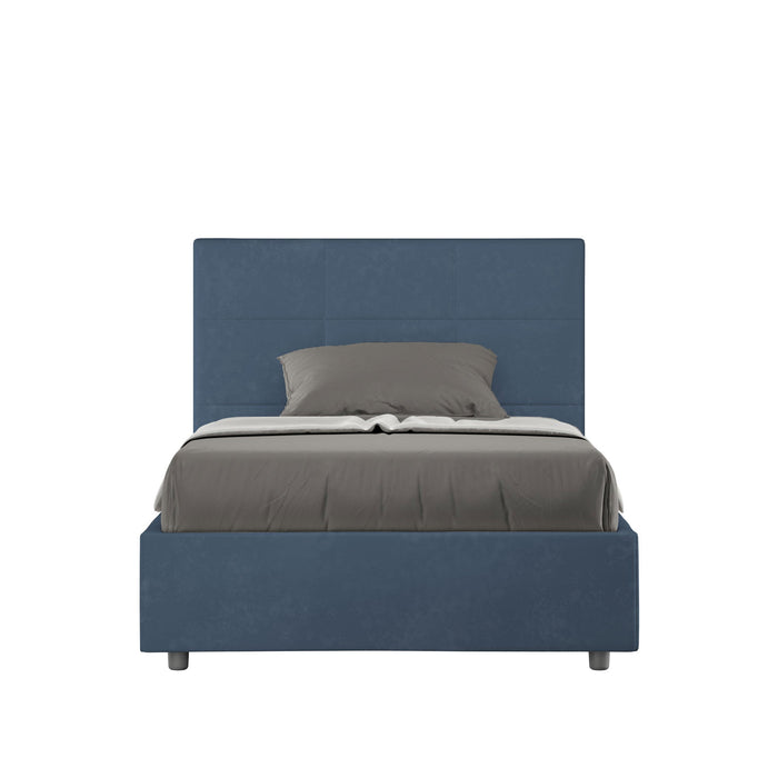 Letto 1 Piazza e Mezzo 120x190 cm con Rete Mika Blu