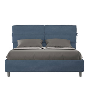 Letto Matrimoniale 160x200 cm con Rete Nandy Blu