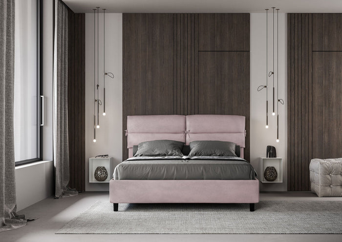 Letto Matrimoniale 160x210 cm con Rete Nandy Glicine