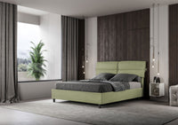 Letto Matrimoniale 160x200 cm con Rete Nandy Tè verde