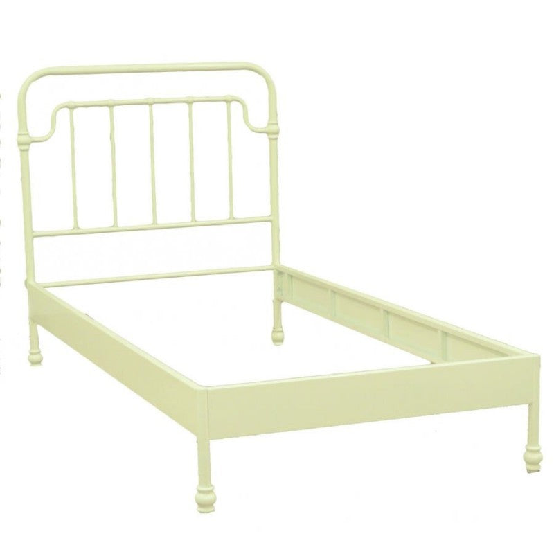 Letto nodi singolo bianco metallo cm95/100x195/200h115,5