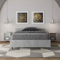 Letto 1 Piazza e Mezzo 120x190 cm Senza Rete Nuamo Cemento