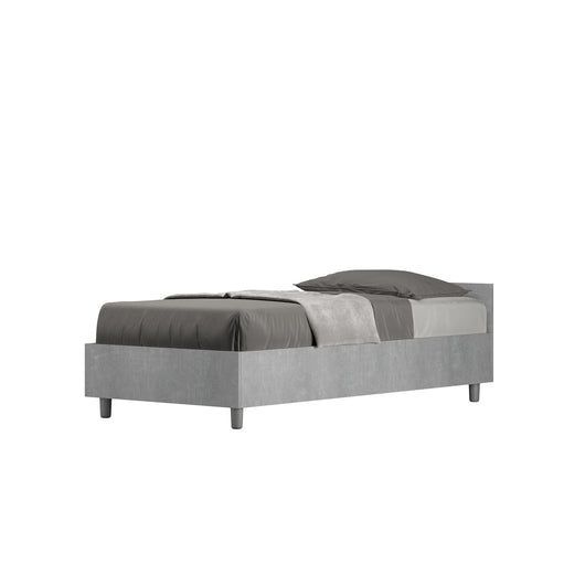 Letto Singolo 80x200 cm con Rete Nuamo Grigio