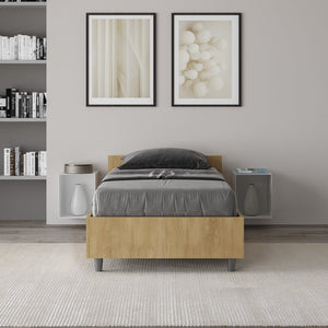 Letto Singolo 80x190 cm Senza Rete Nuamo Quercia