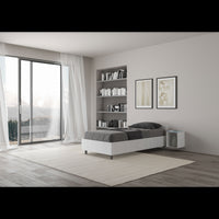 Letto Singolo 80x190 cm Nuamo - Senza rete,Bianco Frassino