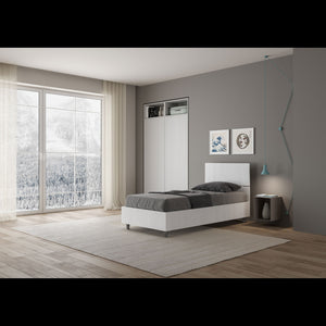 Letto Singolo 80x190 cm testata dritta Demas - Senza rete