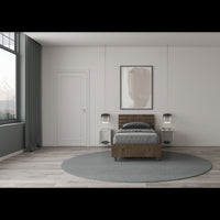 Letto Singolo 80x190 cm testata inclinata con doghe Ankel - Senza rete