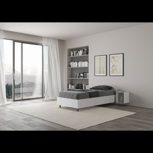 Letto Singolo 80x200 cm Nuamo - Senza rete,Bianco Frassino