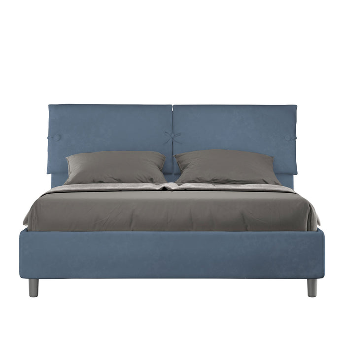 Letto Matrimoniale 160x210 cm con Rete Sleeper Blu