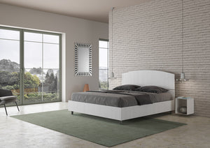 Letto matrimoniale senza rete 160x200 bianco frassino Dora