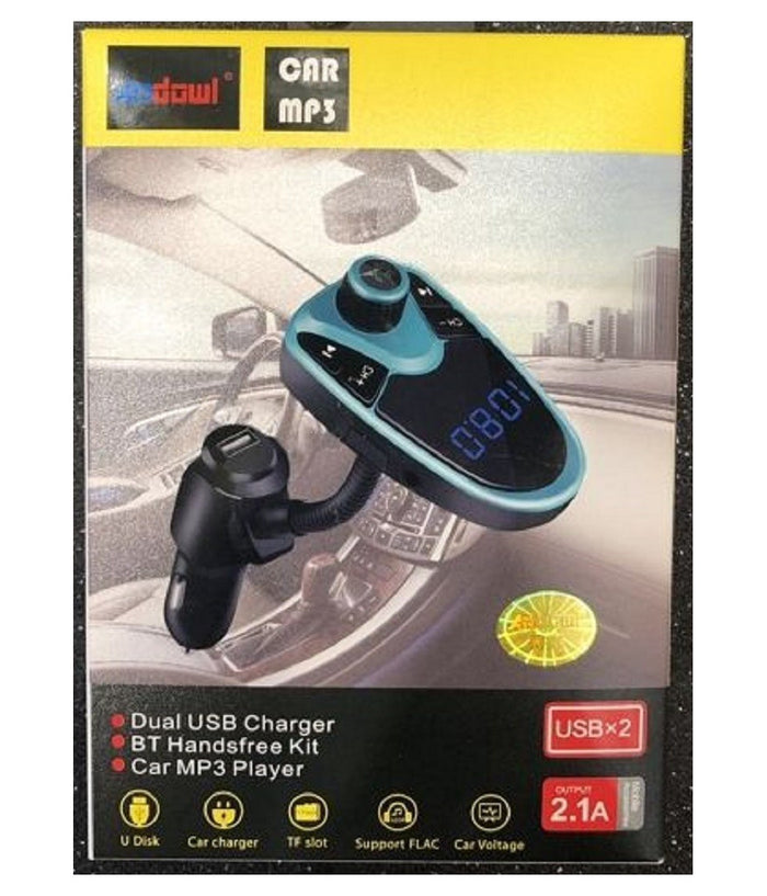 Lettore Mp3 Multifunzione Wireless 2.1a Caricabatteria Doppio Usb Per Auto Q-b68         