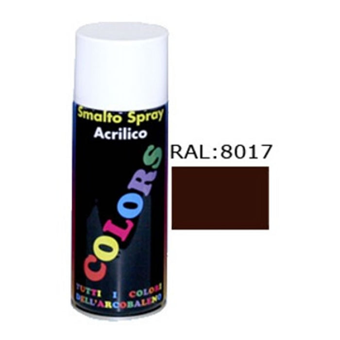 Spray acrilico ral 8017 marrone cioccolato ml. 400