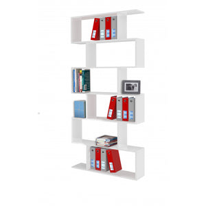 Libreria Calli 84X192X24 Colore Bianco Lucido