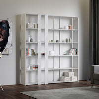 Libreria Moderna 5 Ripiani 178x36x204 cm in nobilitato Bianca