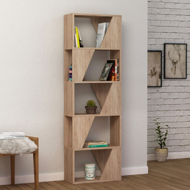 Libreria rovere 5 ripiani Frame 54x168