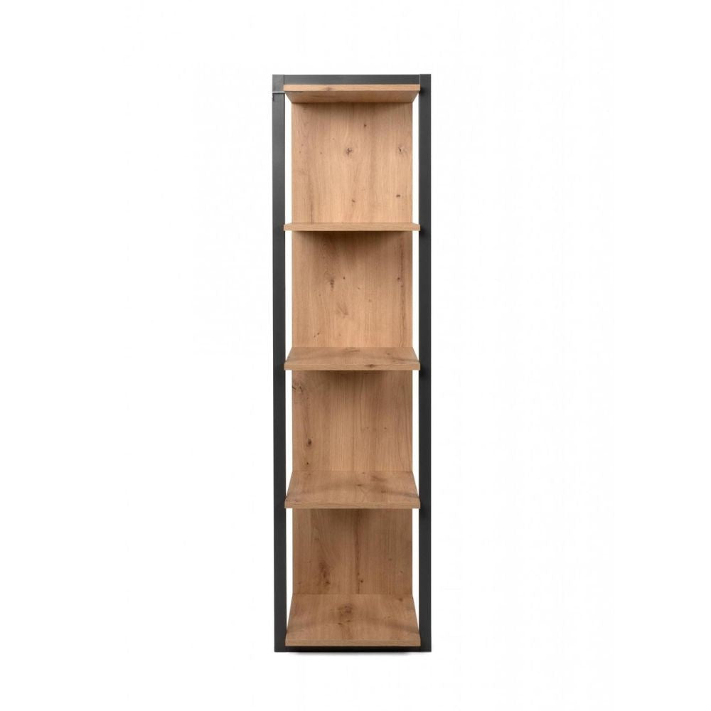 Libreria rovere quercia a cubi con profili antracite Denver31