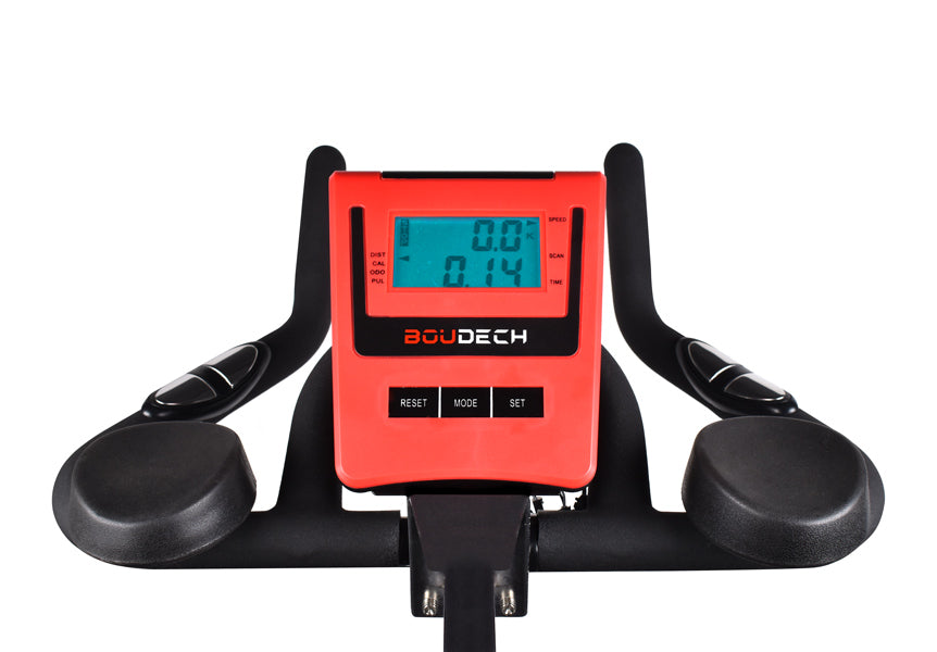 LINJER 1800 Cyclette da corsa professionale con volano da 18Kg con cardiofrequenzimetro e software di monitoraggio Cyclette da fitness Whirling bike Professional Running Bike