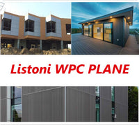 Listoni WPC Plane 15m² per rivestimenti colore Teak listone 150x2200mm spessore 11mm