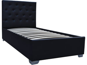 Letto singolo con contenitore TINO 90x190 cm colore Nero