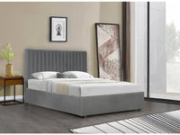 Letto "Mia" con cassettone - 140 x 190 cm - Grigio