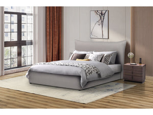 Letto con contenitore matrimoniale "Megeve" da 140 x 200 cm - Grigio