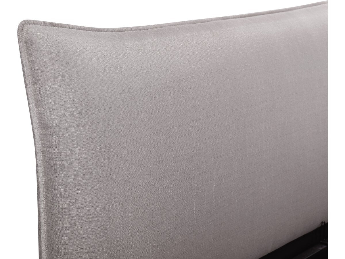 Letto con contenitore matrimoniale "Megeve" da 140 x 200 cm - Grigio