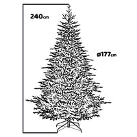 Nifea - Albero di Natale effetto realistico in PE ø177x240H, 870 rami