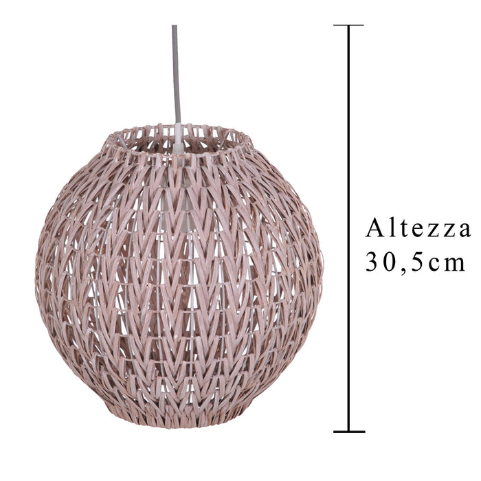 Lampadario in Rattan H 305 cm