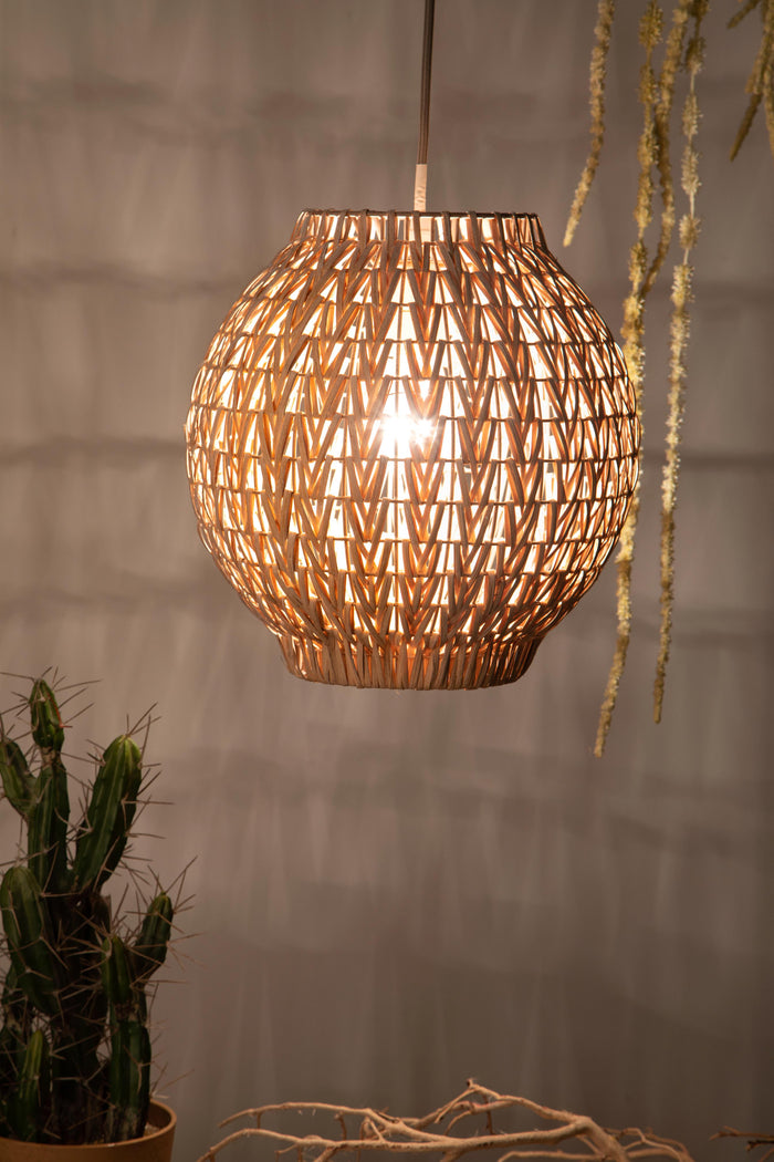 Lampadario in Rattan H 305 cm