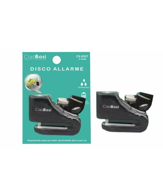 Lucchetto Blocca Disco Con Allarme Sonoro Sicurezza Antifurto Moto Bici Cx-9567         