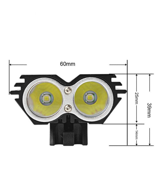 Luce Torcia Cree Led Xm-l2 Faro Fanale Bicicletta Mtb Bdc Bici Scuter Lampada         