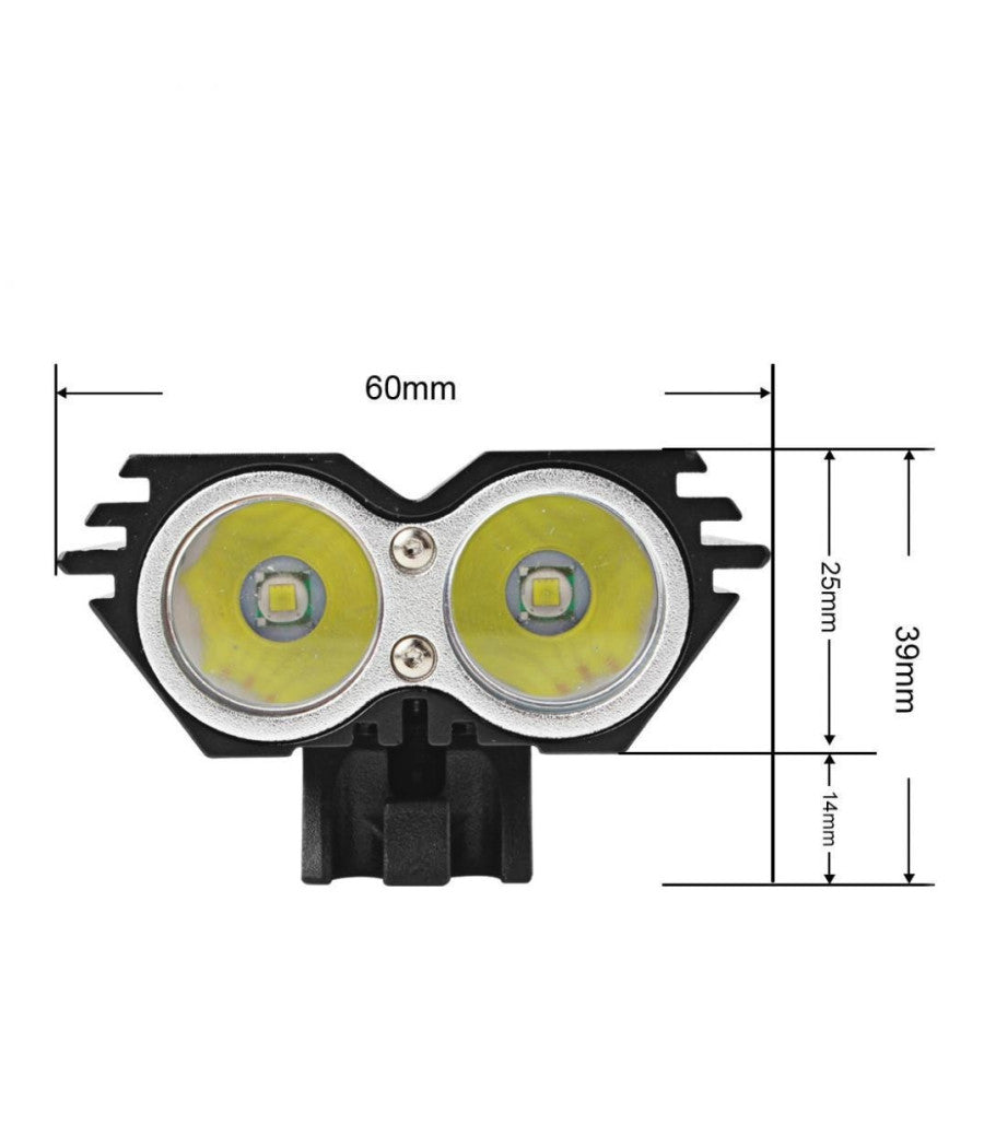 Luce Torcia Cree Led Xm-l2 Faro Fanale Bicicletta Mtb Bdc Bici Scuter Lampada         