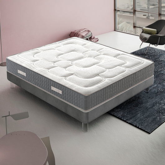 Materasso Matrimoniale 200x200 in Memory Foam - Alto 20 cm - 11 Zone di Comfort - Ortopedico - Luxury