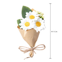 Set 12 Mini Bouquet Artificiali Margherite 11 cm