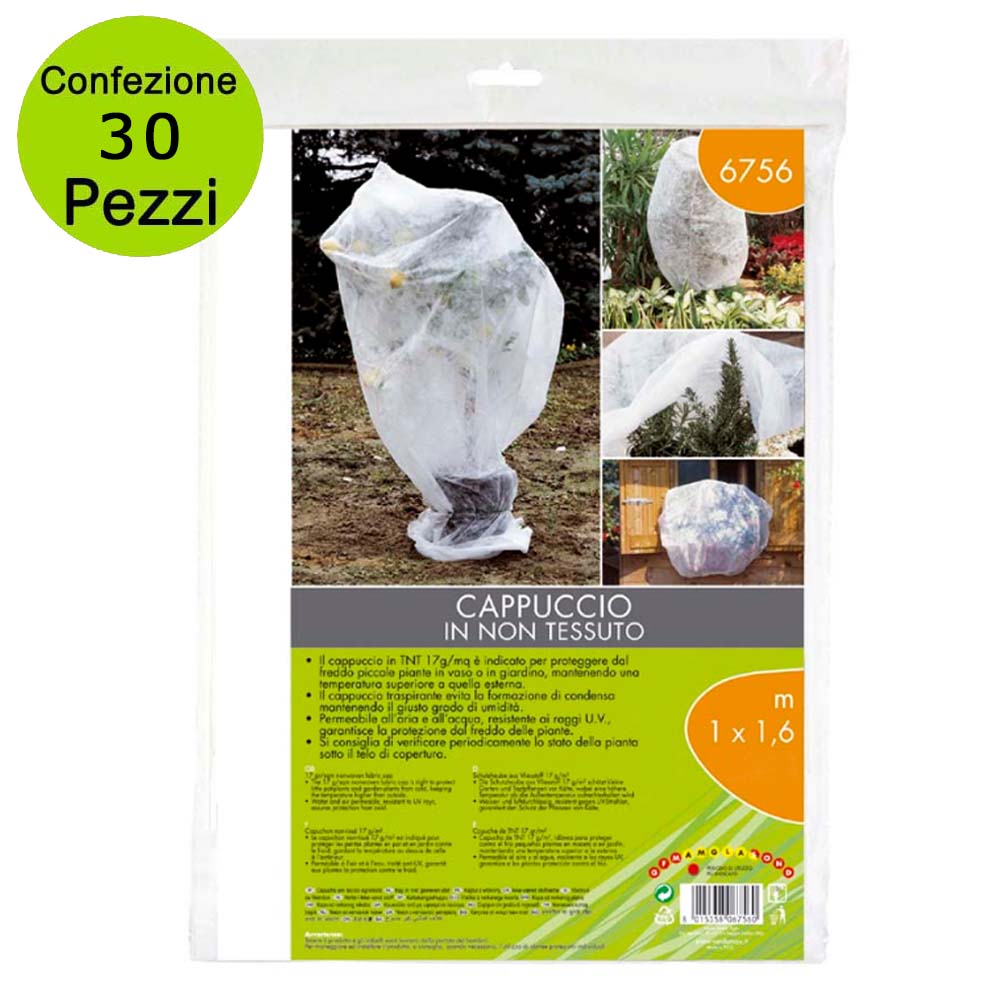 Multipack 30 pezzi telo protettivo piante agrivelo in tnt 1,0 x 1,6 metri