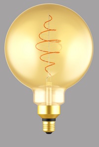 Lampadina led vintage con finitura oro