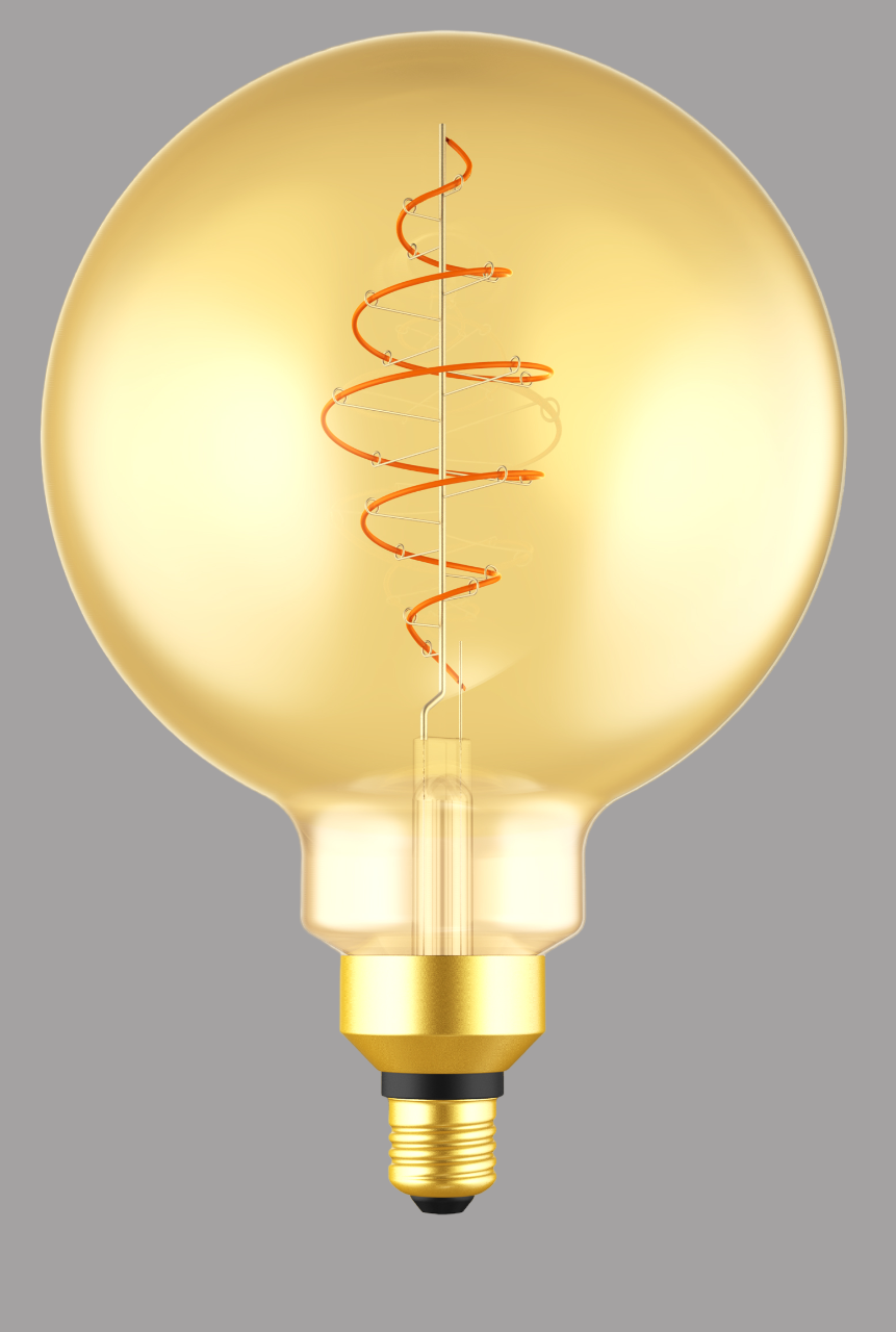 Lampadina led vintage con finitura oro